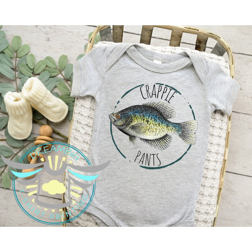 Crappie Fishing Onesie® Crappie Pants, Crappie Hunter, Fishing Onesie® Papermouth, Biggest Catch Onesie® Freshwater, Reel, Bodysuit