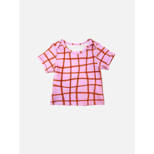 PAINTBRUSH CHECK LAP-SHOULDER TEE