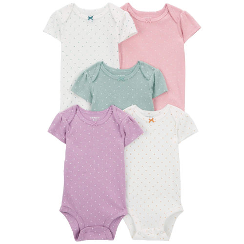 Baby 5-Pack Heart Polka Dot Original Bodysuits - Carter's | Carter's