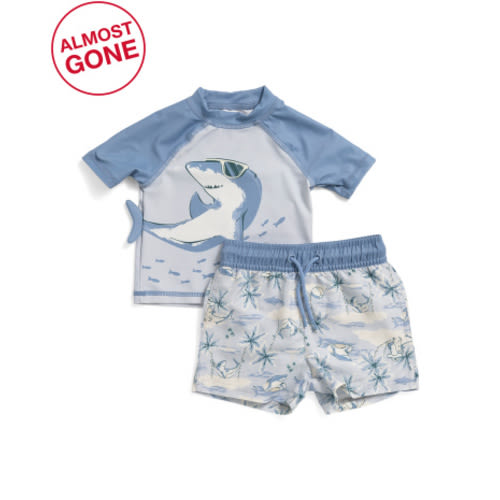 2pc Infant Boys Rash Guard Swim Set | Kids' Swimsuits | T.J.Maxx