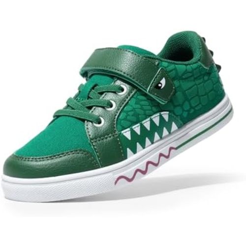 DREAM PAIRS Boys Sneakers Little Kids Toddler Shoes Storybook Causal Walking Shoes Non-Slip with Hook and Loop
