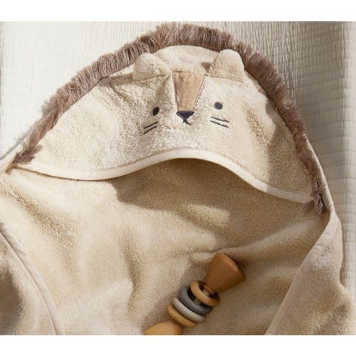 Pottery Barn Kids, Lion Baby Hooded Towel & Wash Cloth