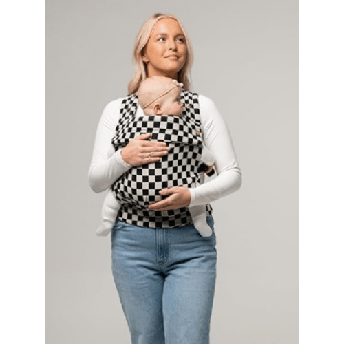 Monarch Ergonomic Baby Carrier - Premium Cotton Soft Structured Infant Carrier with Hip Healthy Design, 3 Carry Positions for Newborn to Toddler (7-35lbs), Breathable (Ebony Check)