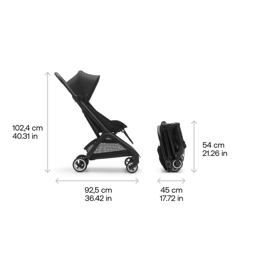 Bugaboo Butterfly Travel Stroller Black