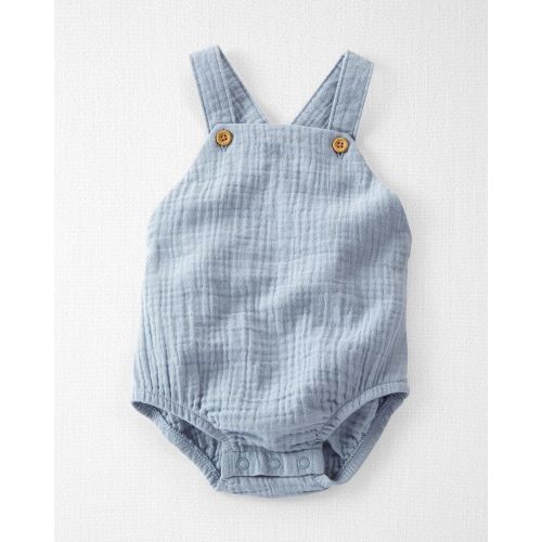 Baby Organic Cotton Gauze Bubble - 6M - Seal Blue