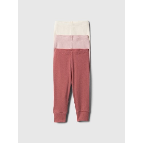 Baby Ribbed Pull-On Pants (3-Pack) | Gap Factory