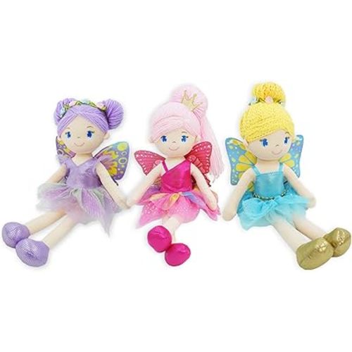 June Garden 16" Enchanted Garden 3 Fairy Dolls Package- Best Value