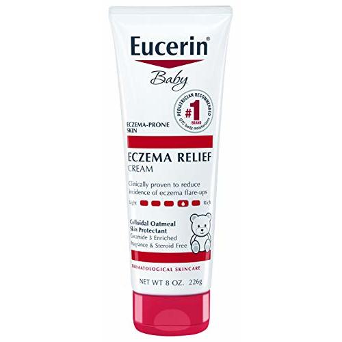 Eucerin Baby Eczema Relief Body Cream, Fragrance Free Baby Eczema Cream, 8 Oz Tube