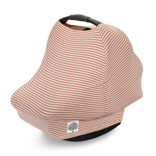 Multi Use Baby Cover | Nursing & Car Seat Cover | Rosewood Stripe – Parker Baby Co.