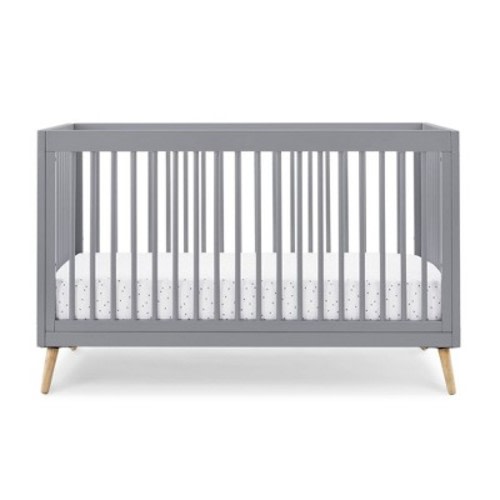 Delta Children Jordan 4-in-1 Convertible Crib, Color: Gray
