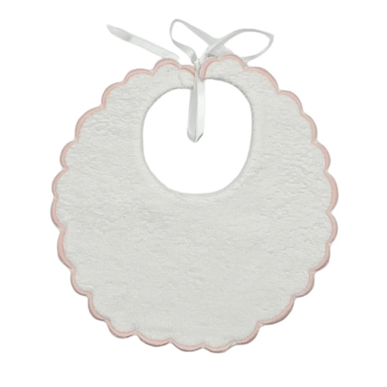Scalloped French Terry Baby Bib