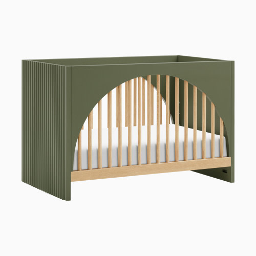 babyletto Moab 3-in-1 Convertible Crib - Olive/Ash