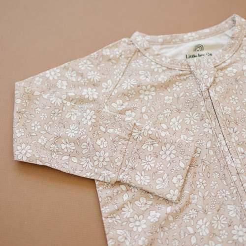Dainty Ditsy Bamboo Zippy Romper | Little Joy Co.