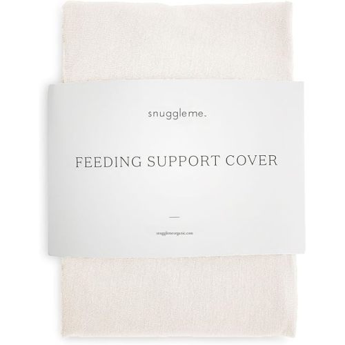 Snuggle Me Organic Feeding Support Pillow Cover, Machine Washable 100% Organic Cotton, Soft Nursing Cover for Breastfeeding, Pillow Slipcover for Baby Girls Boys Newborn - Natural