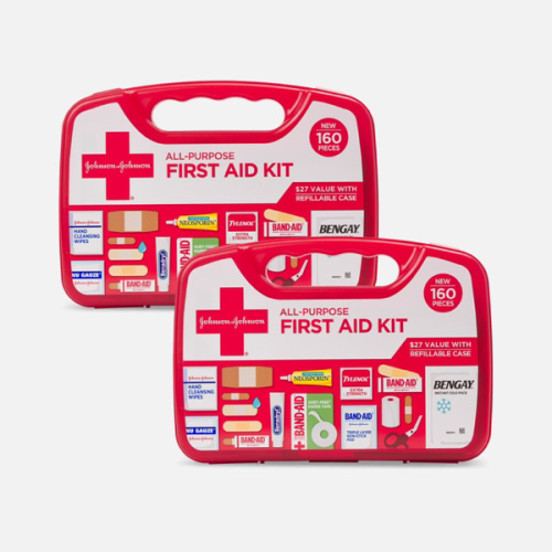 Johnson & Johnson All-Purpose First Aid Kit - 160 ct. (2-Pack)