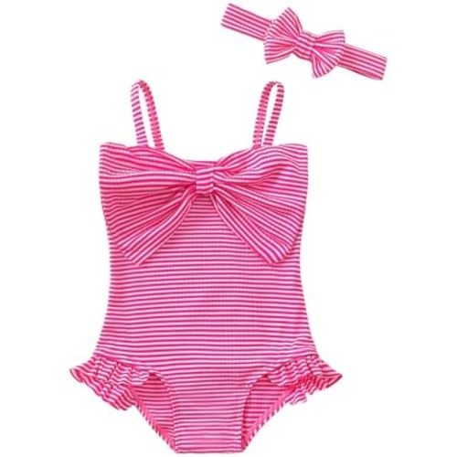 Mioglrie Toddler Baby Girl Swimsuit Infant Bathing Suits Summer Beach Swim Suit Newborn One Piece Swimwear for Girls