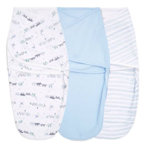 aden + anais Essentials Easy Swaddle Wrap - Twinkle Neutral - 0-3 Months 3pk