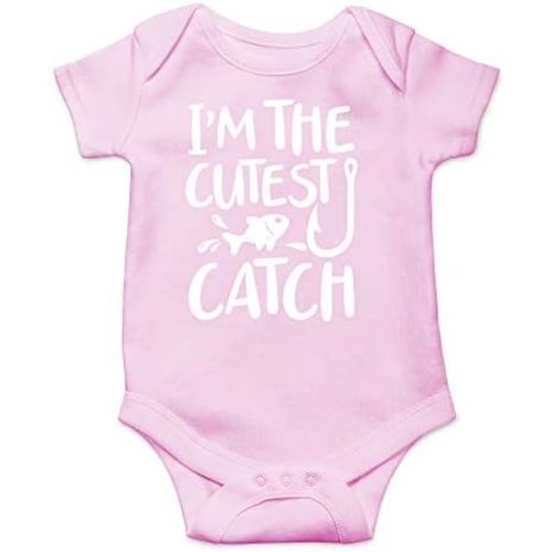 CBTwear I'm the Cutest Catch Baby Bodysuit - Adorable Boy Girl Romper Clothing Funny Cute Infant Outfit