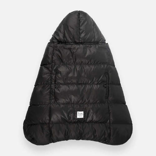 7AM Enfant K-Poncho in Black Plush Heavyweight – Bambi Baby