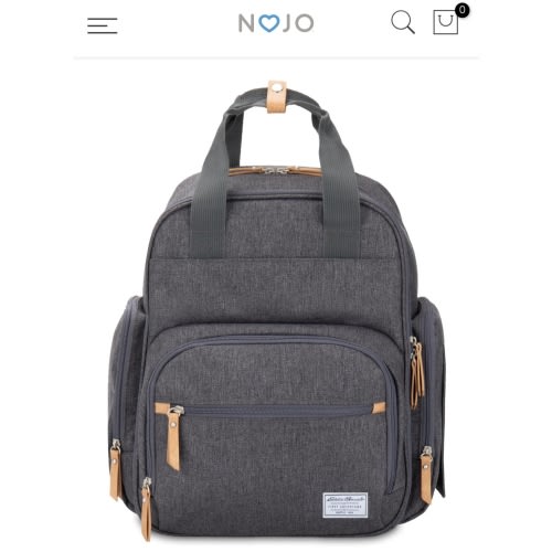 NoJo Eddie Bauer Canyon Summit Backpack Diaper Bag - Gray – NoJo Baby