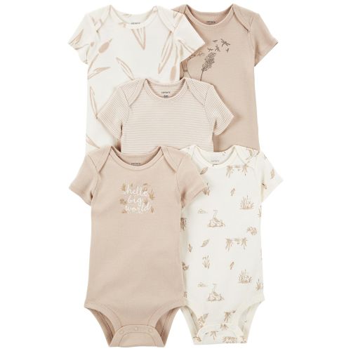 Baby 5-Pack Short-Sleeve Bodysuits - Carter's | Carter's