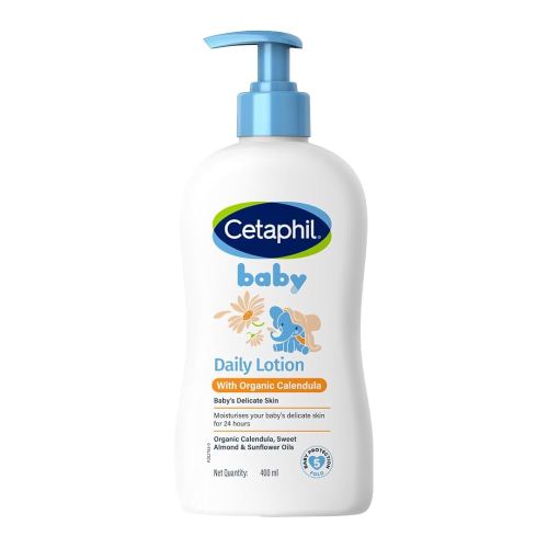 Baby Daily Lotion with Organic Calendula |Vitamin E | Sweet Almond & Sunflower Oils |13.5 Fl. Oz