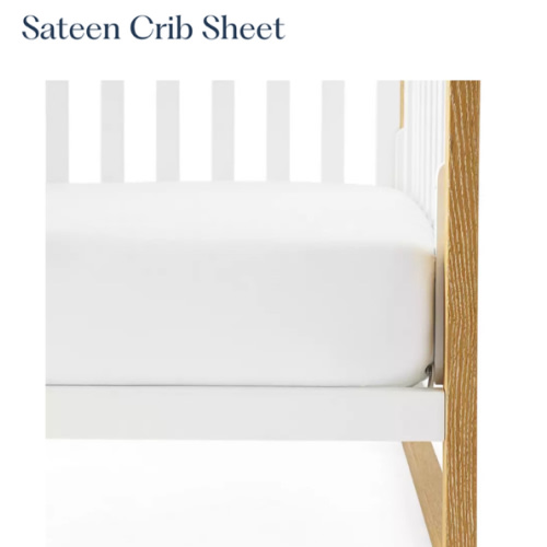 Sateen Crib Sheet | Serena and Lily