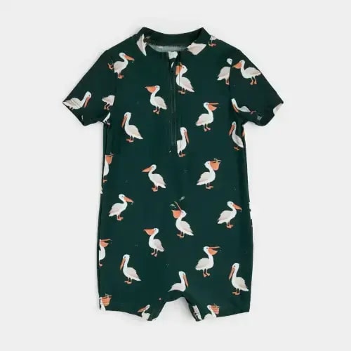 Petit Lem Long Sleeve Swim Romper Knit S2