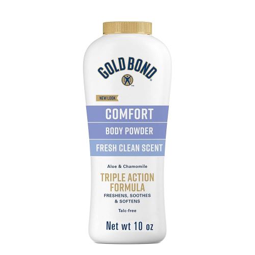 Gold Bond Comfort Body Powder, 10 oz., Talc-Free, Fresh Clean Scent With Aloe & Chamomile