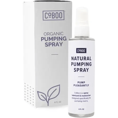 Breast Pump Flange Spray | Helps Sore Nipples & Clogged Milk Ducts | Skin Lubricant for Breast Pumping | Apply Pumping Spray Directly to Shields | Vegan & Lanolin Free | (4 Fl Oz)