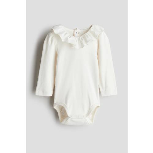 Bodysuit with Ruffle Collar