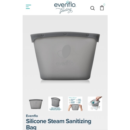 Evenflo Silicone Steam Sanitizing Bag | Kill Germs & Bacteria – Evenflo Feeding