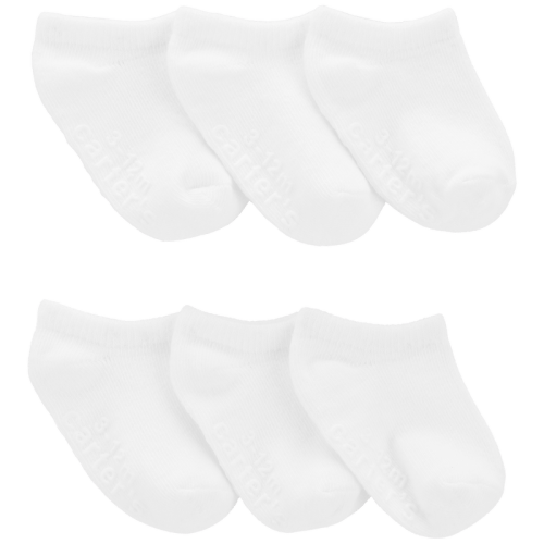White Baby 6-Pack No-Show Socks | Carter’s Oshkosh Canada