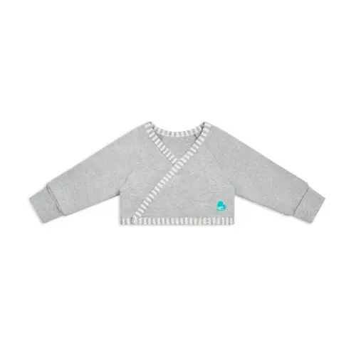 Love To Dream Snug Shrug 1.0 Tog Grey & White Stripe 3-6 Months | Baby Bunting AU