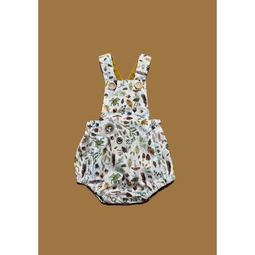 Mushrooms and little creatures baby romper !