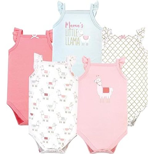 Hudson Baby Unisex Baby Cotton Sleeveless Bodysuits