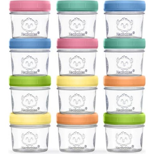 12-Pack Prep Jars Baby Food Storage Glass Containers