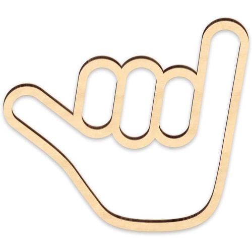 Shaka Hand Sign, Wooden Surfer Hand Wall Sign Hanging Sign Surf Wall Sign Hawaii Surfer Hand Sign Wall Decor for for Home Living Room Nursery Room Decoration