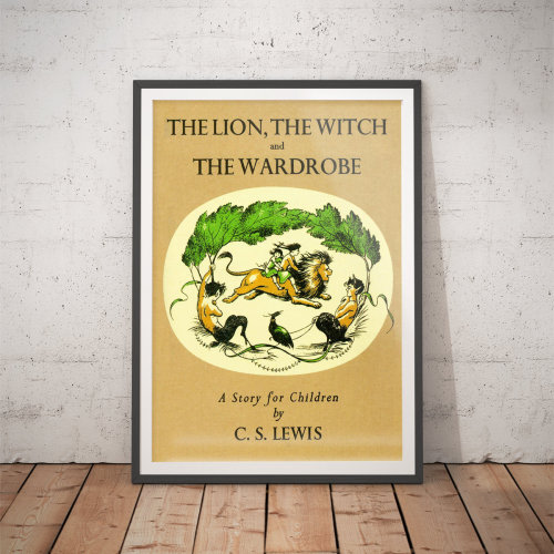 Chronicles of Narnia The lion the witch and the wardrobe Library Wall Art Bookish Gifts Book Nerd Gifts Classic Poster Nursery Prints