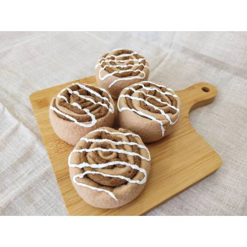 Felt Cinnamon Roll Pastry Pretend Play Kitchen Play Food