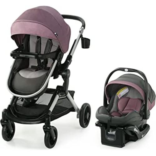 Graco Modes Nest Travel System, Includes Baby Stroller with Height Adjustable Reversible Seat, Pram Mode, Lightweight Aluminum Frame and SnugRide 35 Lite Elite Infant Car Seat, Norah