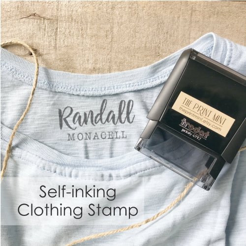 Clothing Stamp, Larger Size, Name Stamp for Clothes, Self-inking Clothing Labels, Nursing Home Labels Stamp, Camp Clothing Stamp, CS-10368 - Etsy