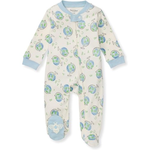 Burt's Bees Baby Boys' Sleep and Play Pjs, 100% Organic Cotton One-piece Zip Front Romper Jumpsuit Pajamas