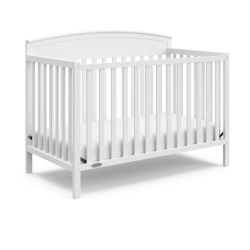 Graco Benton 5-in-1 Convertible Crib (White) – GREENGUARD Gold Certified, Converts from Baby Crib to Toddler Bed, Daybed and Full-Size Bed, Fits Standard Full-Size Crib Mattress