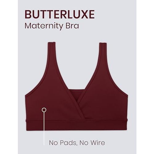 CRZ YOGA Butterluxe Maternity Nursing Bras for Women Crossover Wireless Sleep Breastfeeding Lounge Pregnancy Bralette Comfy