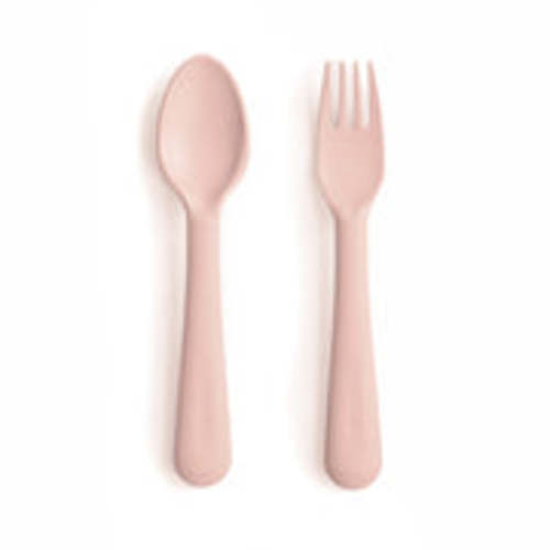 Mushie Baby Dinnerware Fork and Spoon Set