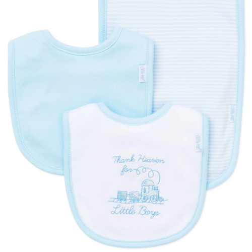 Thank Heaven For Little Boys Bib & Burp Set