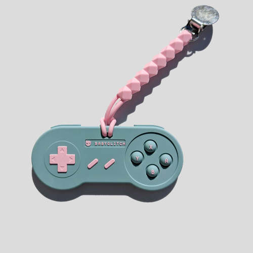 Super Glitch In Aqua Teether