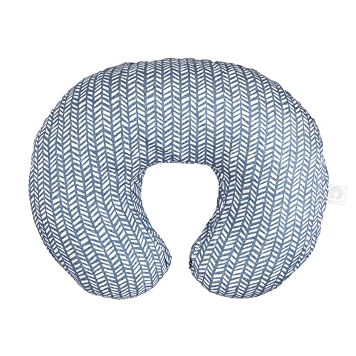 Boppy Original Blue Nursing Pillow - Ergonomic Hypoallergenic Support for Bottle & Breastfeeding