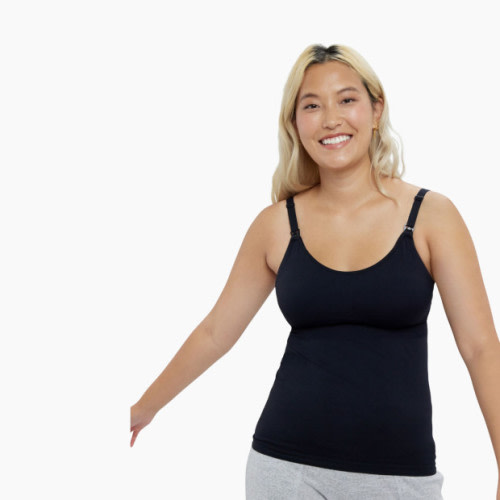 Ingrid and Isabel Cooling Nursing + Pumping Tank - Black, S